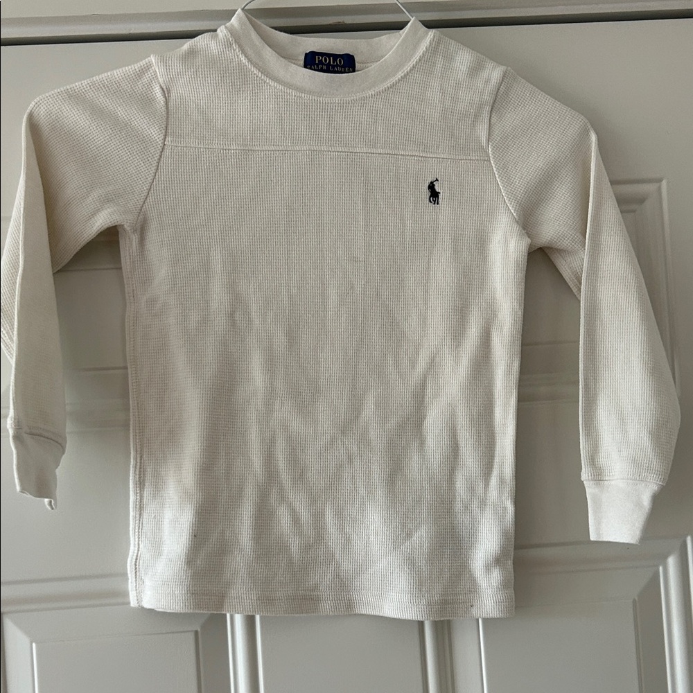 Polo by Ralph Lauren Kids Ivory Long Sleeve Tee